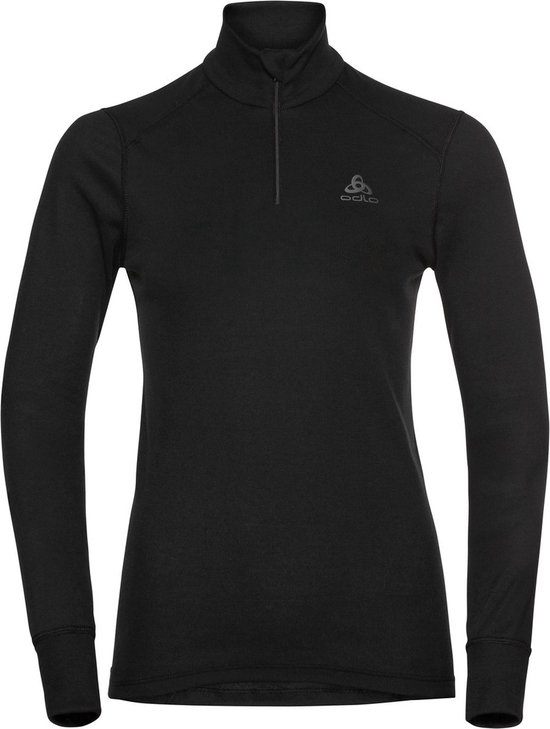 ODLO Bl Top Turtle Neck L / S Half Zip Active Warm Eco Thermoshirt Femmes - Taille XL