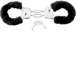 Beginner's Furry Cuffs - Black - Handcuffs - Pipedream (all),Pipedream - Fetish Fantasy - black