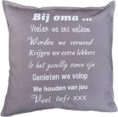 Leuke Bedrukte kussen Oma Woonkamer   Spreukenkussen  Cadeau Geschenk Verjaardag Spreuken Spreuk  Quote  Decoratie Katoen Tekst  Handgemaakt