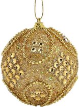 Kerst | Kerstboom decoratie | Kerstbal | Hanger | Strass stenen | Glitter |  Goud