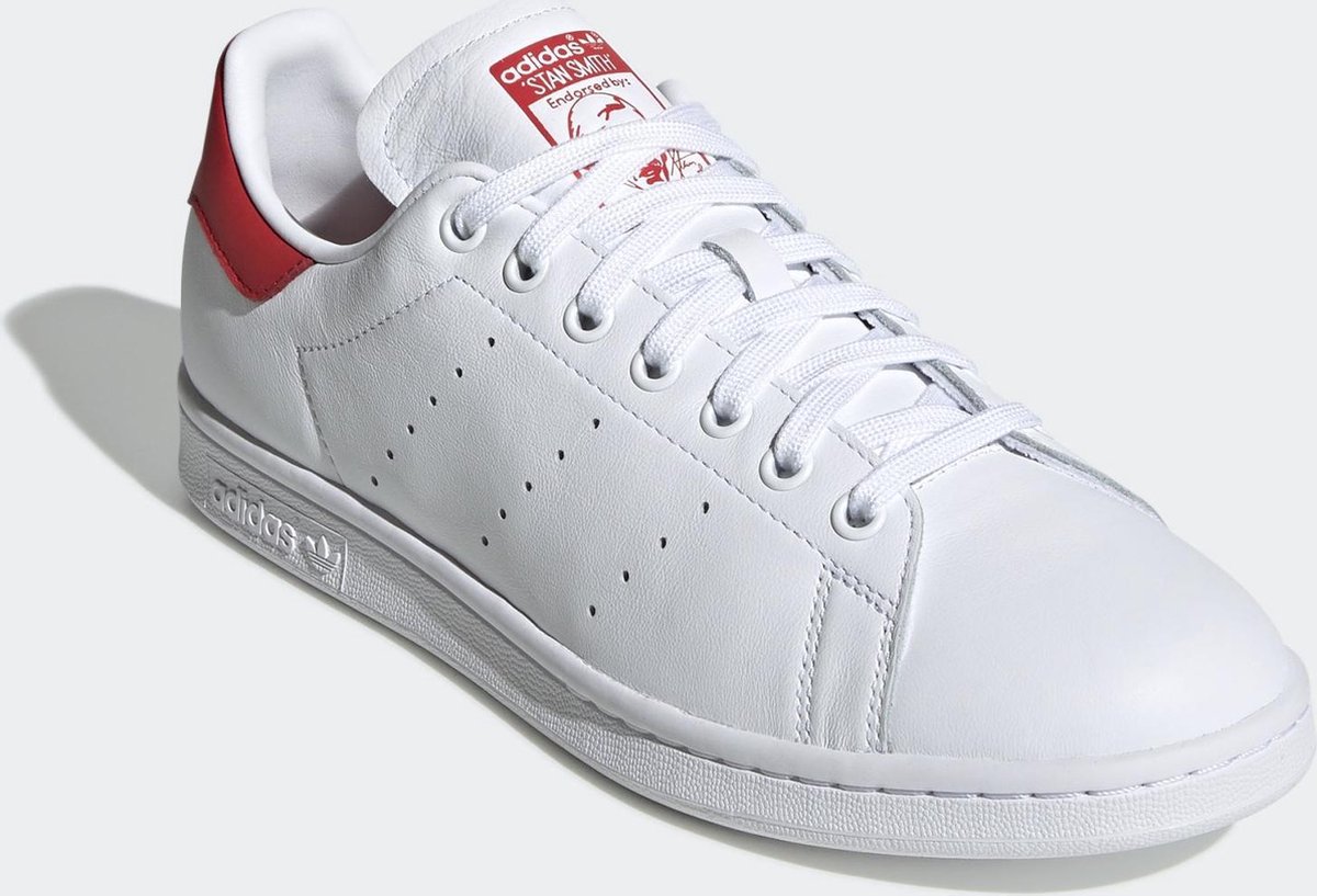 Adidas Stan Smith Wit / Rood - Heren Sneaker - EF4334 Maat 42 |
