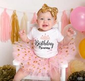 Birthday  Princess verjaardag set, tutu set, smashcake kleding, verjaardagjurk (3-delig)