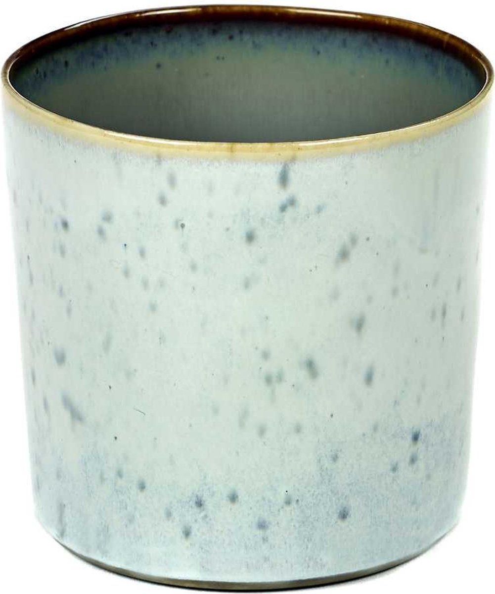 Serax Terres de Rêves Beker - Ø7,5 x H7,5 - Light Blue / Smokey Blue - 8 stuks