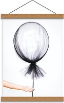Schoolplaat – Ballon met Mesh Stof - 30x40cm Foto op Textielposter (Wanddecoratie op Schoolplaat)