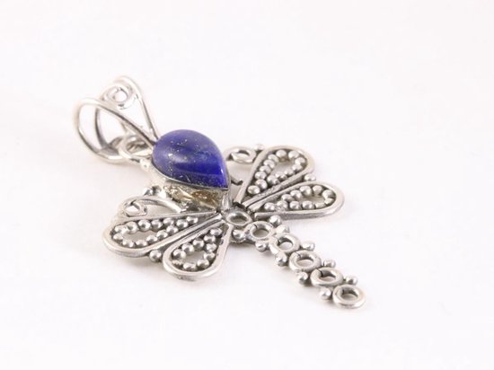 SLIACETE Natürliche Larimar Libelle Halskette für Frauen 925 Sterling Silber Libelle Anhänger mit Abalone Muschel Larimar Schmuck Libelle Geschenke für Mama Frau