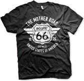 Route 66 Heren Tshirt -2XL- The Mother Road Zwart