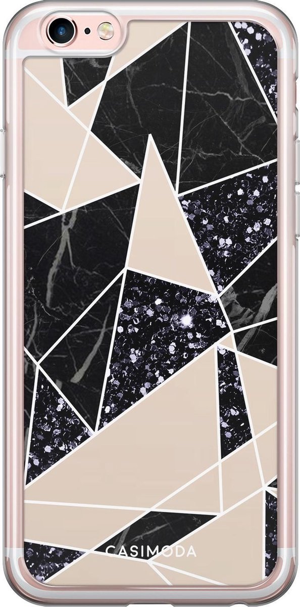 iPhone 6/6S hoesje siliconen - Abstract painted | Apple iPhone 6/6s case | TPU backcover transparant