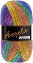 Lammy Yarns Angela mix garen multi color bont gekleurd (401) - pendikte 3 a 5mm - 1 bol van 100 gram en 500 meter