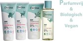 Derma Eco Baby pakket compleet - shampoo & lichaam + billenzalf + crème + olie