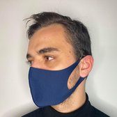 Ice Silk mondmasker - wasbaar - elastisch - klasse A - blauw