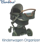 Bambino Kinderwagen Organizer - Grey Brown