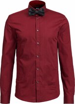 WE Fashion Heren slim fit overhemd met dessin -Maat L