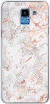 Samsung Galaxy J6 (2018) Hoesje Transparant TPU Case - Peachy Marble #ffffff