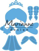 Marianne Design Creatables Snij en Embosstencil - Kim's vrienden Prinses
