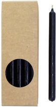 EXTRA SMALLE KLEIN 1,2 CM - Rustik Lys Zwart - Zwart - Potloodkaarsen Medium lengte - 20 stuks 1,2 x 17.5cm (let op afmeting)