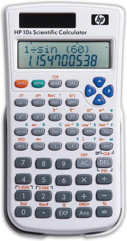 huichelarij Perforatie Het beste HP 10s calculator Pocket Wetenschappelijke rekenmachine Grijs, Wit | bol.com
