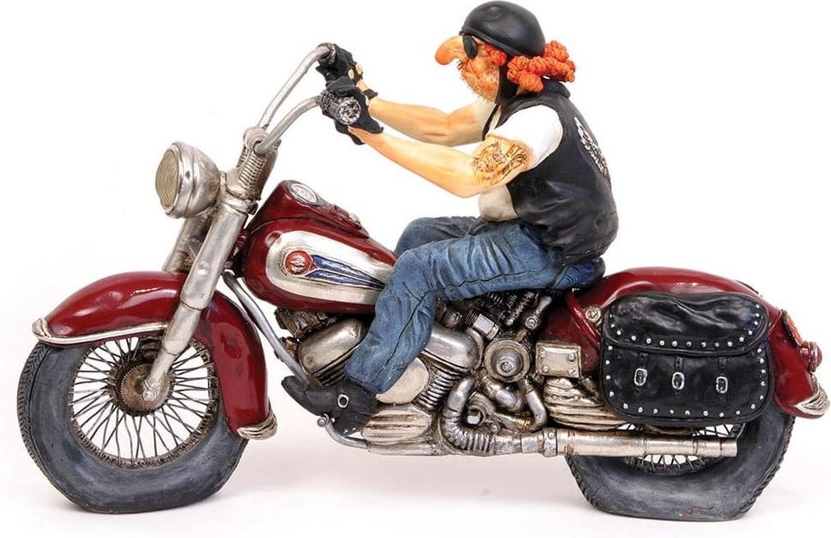 The Motorbike - Kunsthars beeldje - Forchino - in orignele doos