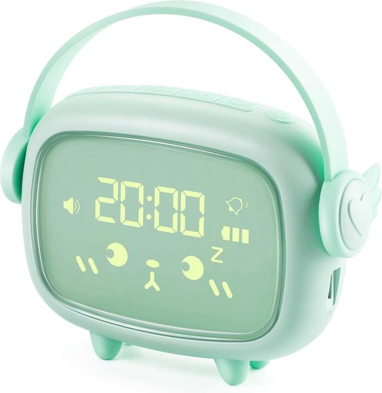 Dreamers® Slaaptrainer met Digitale wekker Nachtlampje voor Kinderen -... bol.com
