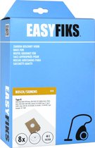 Easyfiks - Stofzuigerzakken - Geschikt voor Bosch/Siemens Big Bag 3L, Arriva, Smily, Type K - 8 Stuks