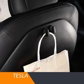 Tesla Model 3 S X Kledinghanger Auto Accessoires Kleerhanger Hoofdsteun Autostoel Organiser – Zwart