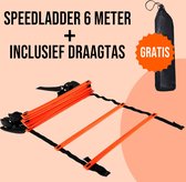 Speedladder - Loopladder - Trainingsladder - Speed ladder -Agility Ladder + Opbergtas - 6 Meter - Oranje