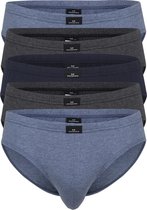 Gotzburg heren slips (5-pack) - blauw en grijs - Maat: XL