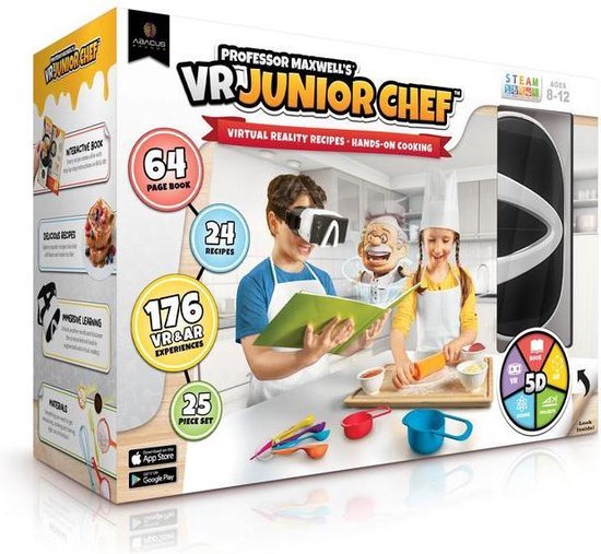 Foto: Professor maxwell s vr virtual reality met vr bril junior chef speelgoed