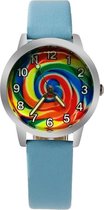 Regenboog horloge met glow in the dark wijzers