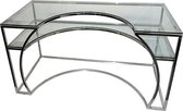By Kohler Bureau glas zilver 140x70x75cm (114295)