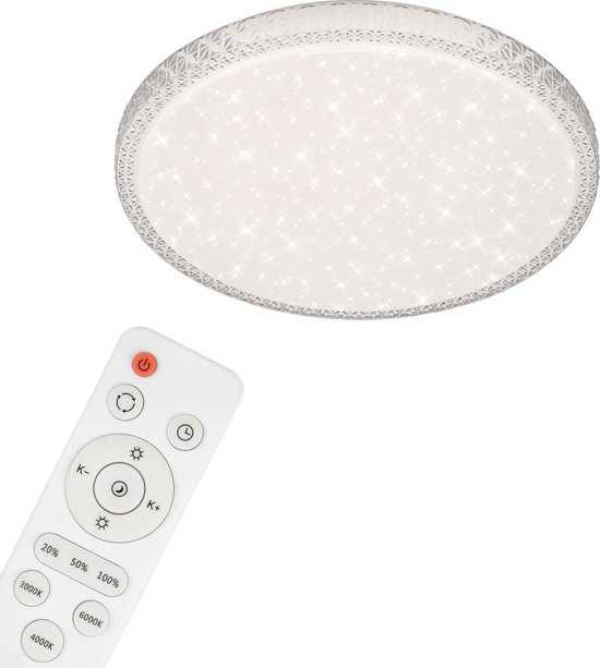 LED plafondlamp Nolo, hoekig, dimbaar, CCT