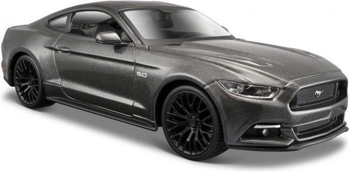 Voiture miniature Ford Mustang GT 2015 grise 20 x 8 x 5 cm