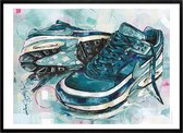 Nike Air Max Classic BW Marina, Grey Jade Schilderij (reproductie) 71x51cm