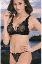 KNAL AANBIEDING!!!  - Ouno - Sexy lingerie set - 2 parts - size L/XL - Black - gave Cadeaubox - j5295 - ideaal om te geven of te ontvangen