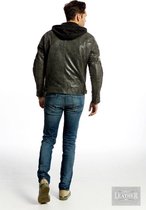 Urban 5884® - Fifty Eight - Heren Motorjas - RundLeer- Breaker Grey - Vintage - Hoodie - Maat 2XL