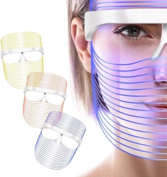 Masque de Beauty - Luminothérapie - Sans fil - Masque de luminothérapie -  Masque LED... | bol.com