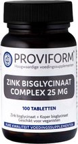 Proviform Zink Bisglyc 25Mg - 100Tb
