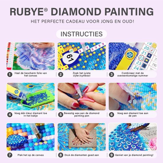 Rubye® Diamond Painting Volwassenen - Diamond Painting Kinderen - Stitch - 30x40cm - Disney - Rubye®