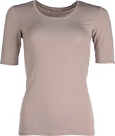 The Original Shortsleeve Shirt - Taupe - Large - bamboe kleding dames