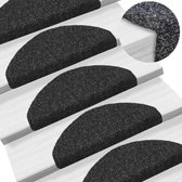 Trapmat zelfklevend zwart 15st (incl LW anti kras vilt) - Trapmatten