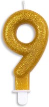 Wefiesta Cijferkaars '9' 4,4 X 7 X 1,2 Cm Wax Goud