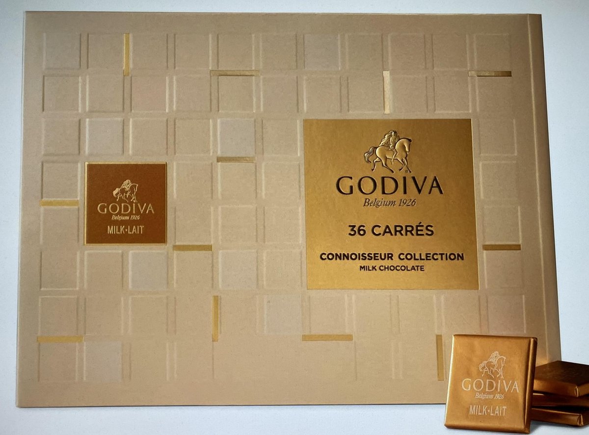 Godiva Carré Tablettes de chocolat au lait 36 pcs | bol.com