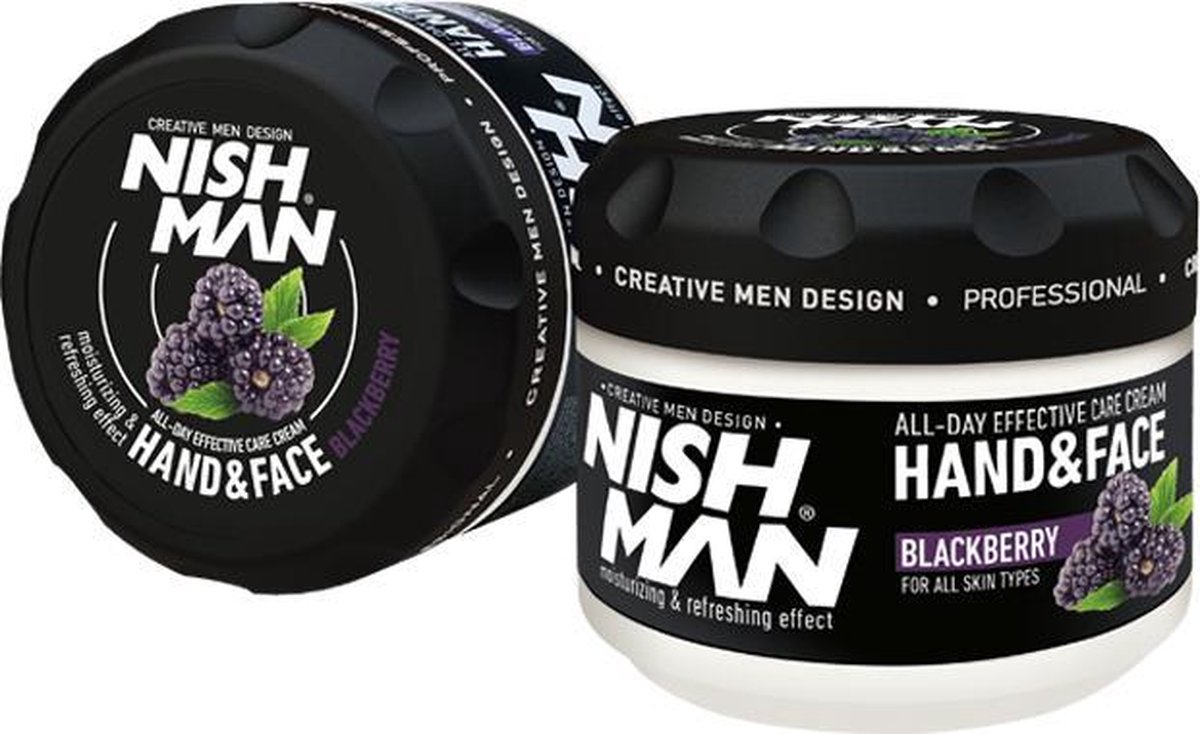 Nish Man- Hand & Face Cream Blackberry- 4 x 300 ml