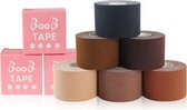 Boob Tape - Donkere Huidskleur (Zwart) - Plak BH - Borst Tape - Push up BH - 5 meter
