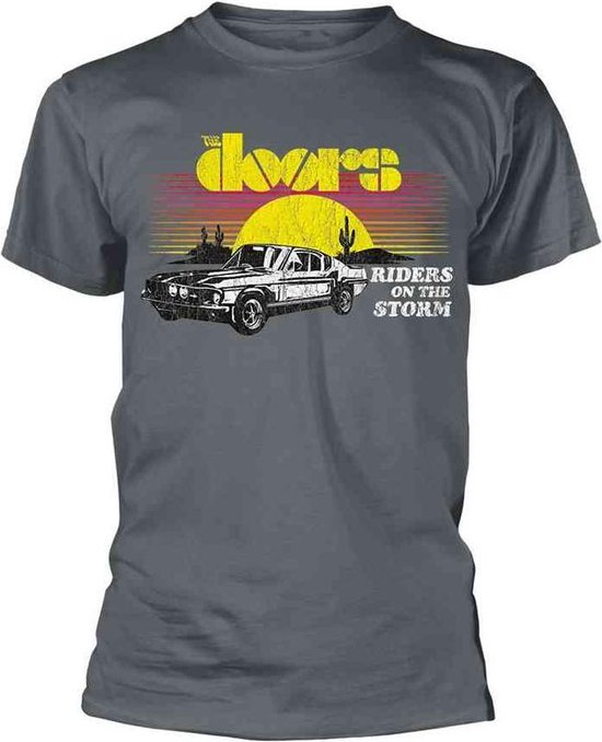 T-shirt homme The Doors - S- Riders On The Storm Grijs