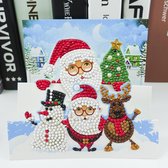 Diamond painting 3d kerstkaarten ( 2 stuks ) 3d5 - 3d6