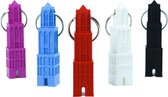 Sleutelhanger Domtoren Utrecht - Beeldje 3D geprint - Zwart