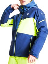 Dare 2b Wintersportjas - Maat XXL  - Mannen - donkerblauw/navy/limegroen