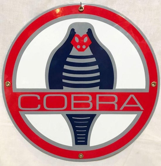 (Ford) Cobra Logo Emaille Bord 12