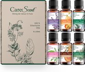 CareScent Etherische Olie Winter Bundel | Olieset | Lavendel / Mandarijn / Eucalyptus / Patchoeli / Sandelhout / Dennen | Essentiële Oliën voor Aromatherapie | Aroma Diffuser Olie Bundel (60 ml)