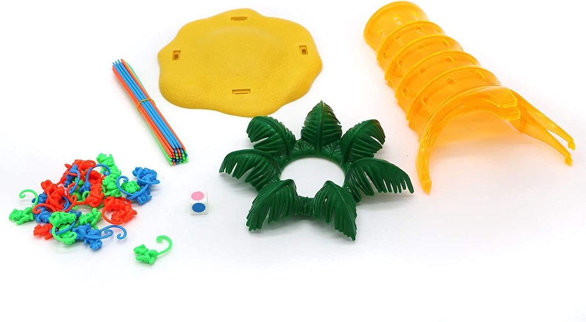 JAMERPD Jeu De Société Singes Fous – 2-4 Joueurs, Dès 3 Ans – Classique, Sans Piles, Voyage